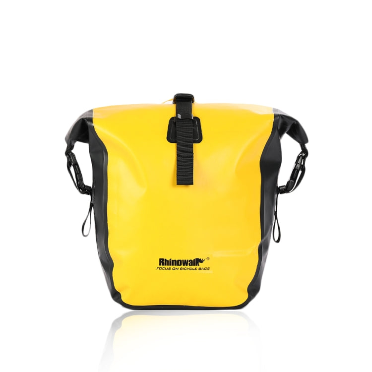 Rhinowalk Bicycle Fully Waterproof Shelf Backpack Medium and Long-distance Cycling Equipment Bag, Yellow, Black