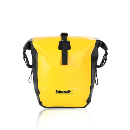 Rhinowalk Bicycle Fully Waterproof Shelf Backpack Medium and Long-distance Cycling Equipment Bag, Yellow, Black