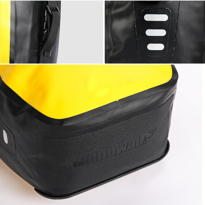 Rhinowalk Bicycle Fully Waterproof Shelf Backpack Medium and Long-distance Cycling Equipment Bag, Yellow, Black