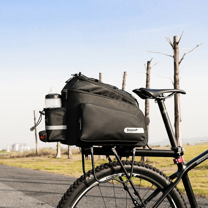 Rhinowalk Bike Rear Carrying Bag Mountain Bike Medium and Long-distance Riding Waterproof Bike Bag, Full Black, Black Green