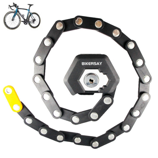 BIKERSAY BK001 Antivol pliable pour vélo, antivol antivol anti-effraction pour VTT, BIKERSAY BK001