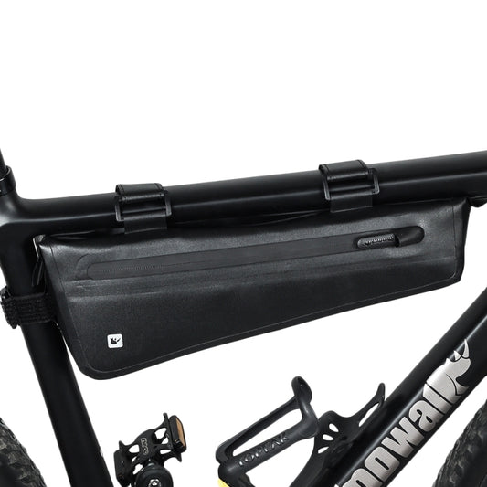 Rhinowalk Sac de cadre triangulaire avant de vélo, étanche en TPU, pour VTT et vélo de route, sacoche de selle pour les longues distances, Rhinowalk Sac de cadre avant de vélo 2,2L