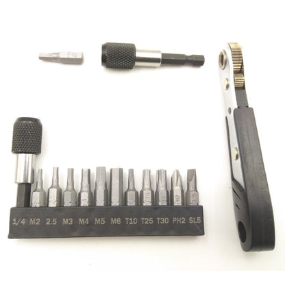 Mountain Bike 36-tooth  Mini Ratchet Wrench Set Combination Repair Tool