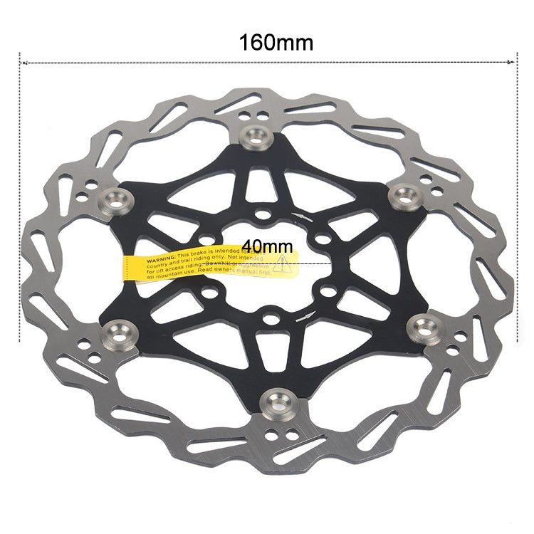 SNAIL FD-01 Mountain Bike Floating Disc Bicycle Brake Pad Six Nail Brake Disc, 160mm Black, 180mm Black, 203mm Black, 160mm Red, 180mm Red, 203mm Red, 160mm Blue, 180mm Blue, 203mm Blue