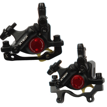 ZOOM HB100 Mountain Bike Hydraulic Brake Caliper Folding Bike Cable Pull Hydraulic Disc Brake Caliper, Front, Rear, Front and Rear