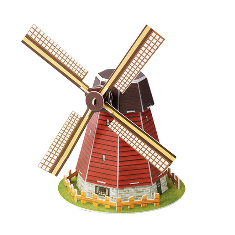 3 PCS 3D Puzzle Mini World Building Model Children Assembling Intellectual Toys, Burj Al Arab, Eiffel Tower, Empire State Building, Dutch Windmills, Mayan Pyramid, Notre Dame de Paris, Sydney Bridge, Sydney Opera House, Leaning Tower of Pisa           ...