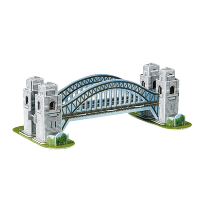 3 PCS 3D Puzzle Mini World Building Model Children Assembling Intellectual Toys, Burj Al Arab, Eiffel Tower, Empire State Building, Dutch Windmills, Mayan Pyramid, Notre Dame de Paris, Sydney Bridge, Sydney Opera House, Leaning Tower of Pisa           ...