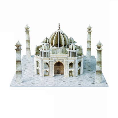 3 PCS 3D Puzzle Mini World Building Model Children Assembling Intellectual Toys, Burj Al Arab, Eiffel Tower, Empire State Building, Dutch Windmills, Mayan Pyramid, Notre Dame de Paris, Sydney Bridge, Sydney Opera House, Leaning Tower of Pisa           ...