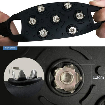 DM-1601 1 paire de crampons antidérapants à 7 dents en alliage de zinc pour chaussures de randonnée en plein air sur neige et glace, DM-1601Couvre-chaussures