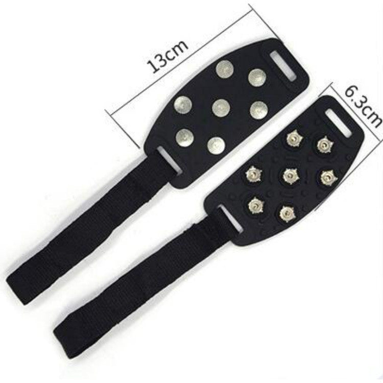 DM-1601 1 paire de crampons antidérapants à 7 dents en alliage de zinc pour chaussures de randonnée en plein air sur neige et glace, DM-1601Couvre-chaussures