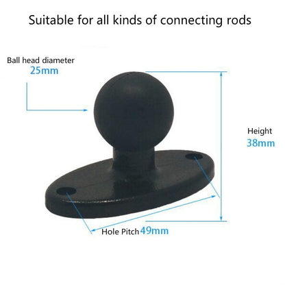 Bracket Fixed Ball Head Motorcycle Fixed Accessories 1inch Fixed Head Mobile Phone Bracket Adapter, Phone Bracket Adapter
