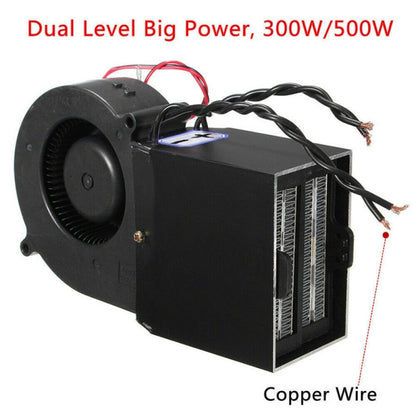 Car Heater Electric Heater Defroster Double PTC12V 150-350W 24V 300-500W Adjustable Size, 12V 150-350W