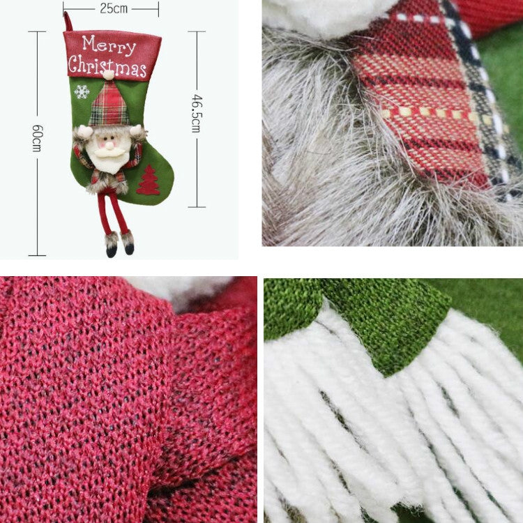 Christmas Decorations Christmas Socks Christmas Tree Pendant Children Gift Candy Bag