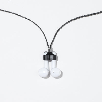 AIRPODS Wireless Headset Anti-lost Chain Strong Magnetic Sleeve Titanium Steel Stainless Steel Color Retention Anti-lost Necklace, Golden, Rose Gold, Black Gold, Steel Color