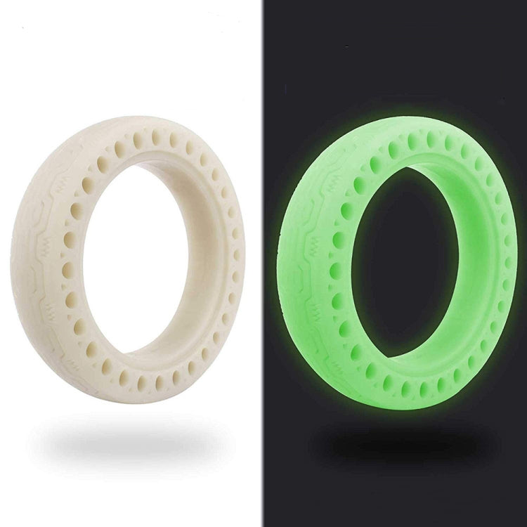 M0137 Für Xiaomi Mijia M365 Elektroroller Zubehör 8,5 Zoll stoßdämpfender Profil-Waben-Vollreifen, fluoreszierender Reifen, fluoreszierendes Grün, fluoreszierendes Blau