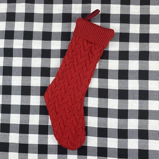 Sacs cadeaux en laine tricotée Chaussettes de Noël Pendentifs de Noël Ornements