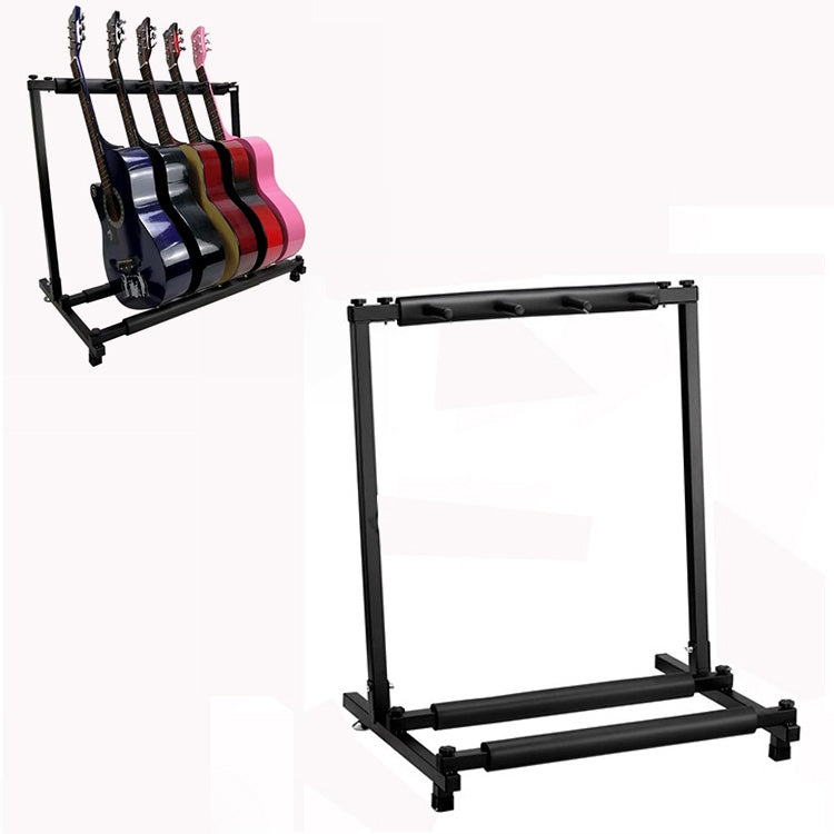 Foldable Long Metal Guitar Display Stand Shelf, Three Racks, Five Racks ...