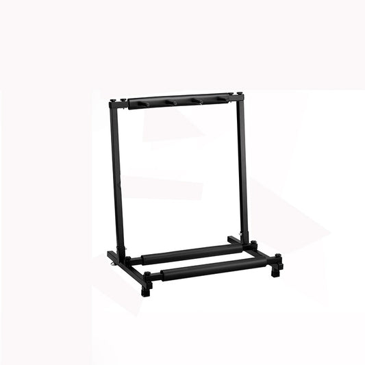Estante de exhibición plegable de metal para guitarra, con tres, cinco, siete y nueve estantes.