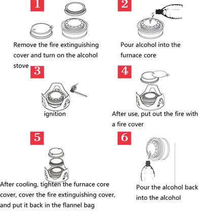 Outdoor Camping Alcohol Stove Vaporized Liquid Alcohol Atove Mini Alcohol Stove Portable Creative Alcohol Stove, Gold, Gray, Dark Green