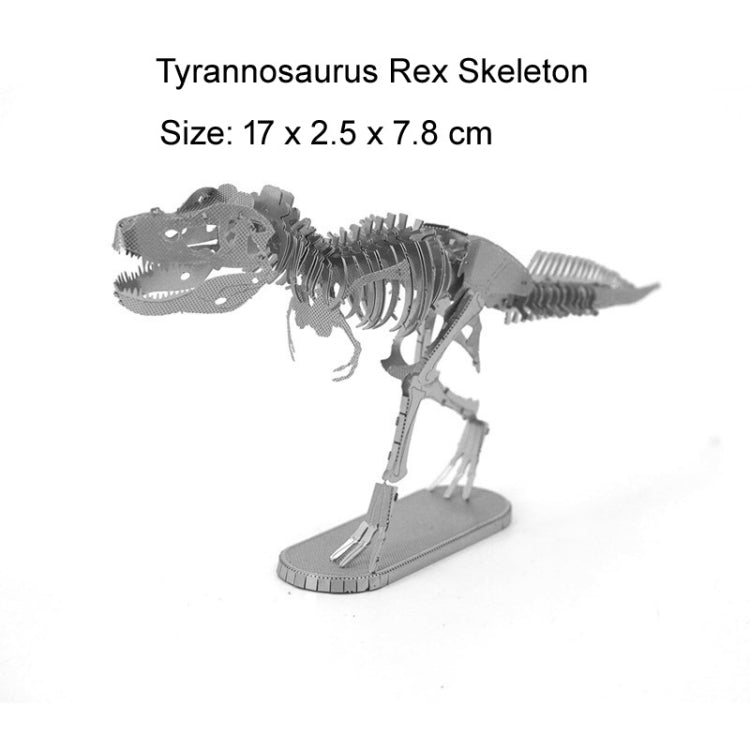 Modèle 3D en métal à assembler, puzzle dinosaure, squelette de Tyrannosaure
