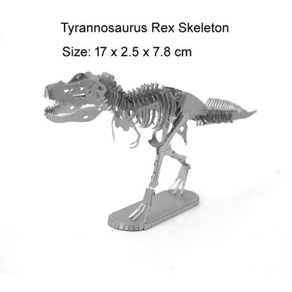 Modèle 3D en métal à assembler, puzzle dinosaure, squelette de Tyrannosaure