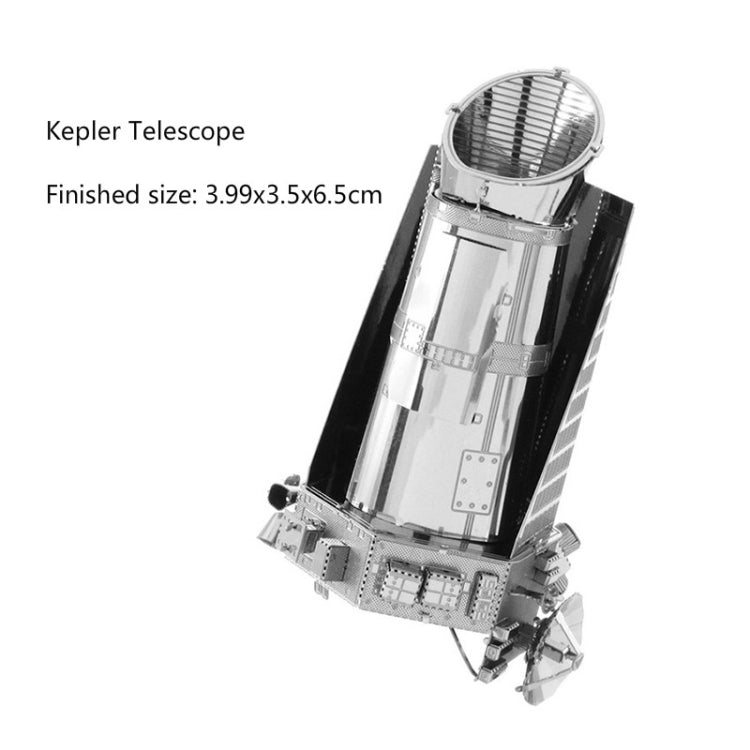Modèle d'assemblage métallique 3D 3 pièces, Puzzle DIY, Télescope Kepler, Module lunaire, Sonde martienne, Chasseur F22