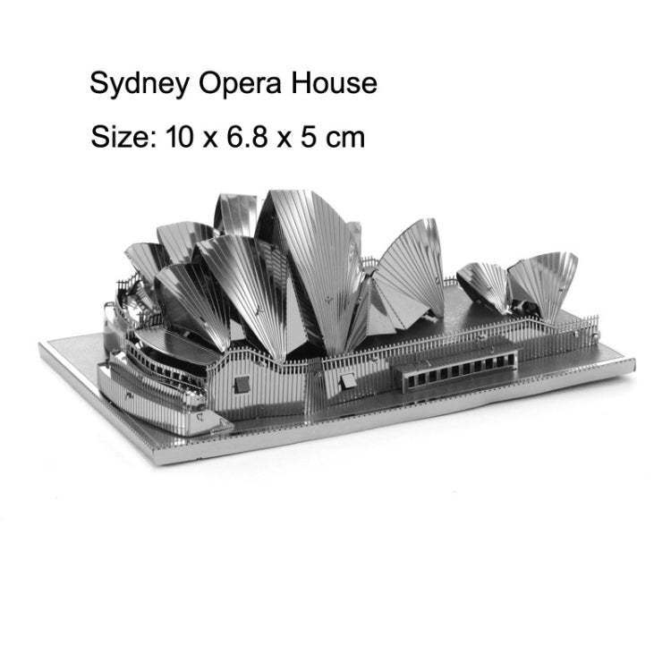 3 PIÈCES Modèle de construction 3D en métal Puzzle jouet DIY, Opéra de Sydney