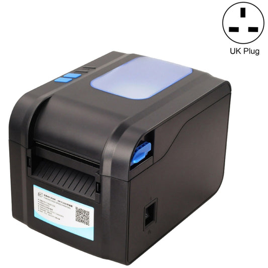 Xprinter XP-370B Barcode Printer Self-adhesive QR Code Printer Label Clothing Tag Thermal Ticket Machine, UK Plug, US Plug, EU Plug
