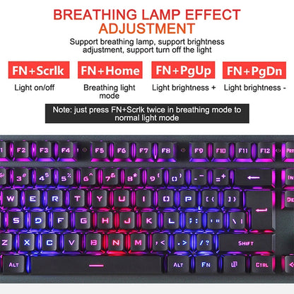 618 Internet Cafe Game Manipulator Keyboard and Mouse Set, Cable Length: 1.6m, Black, Silver White