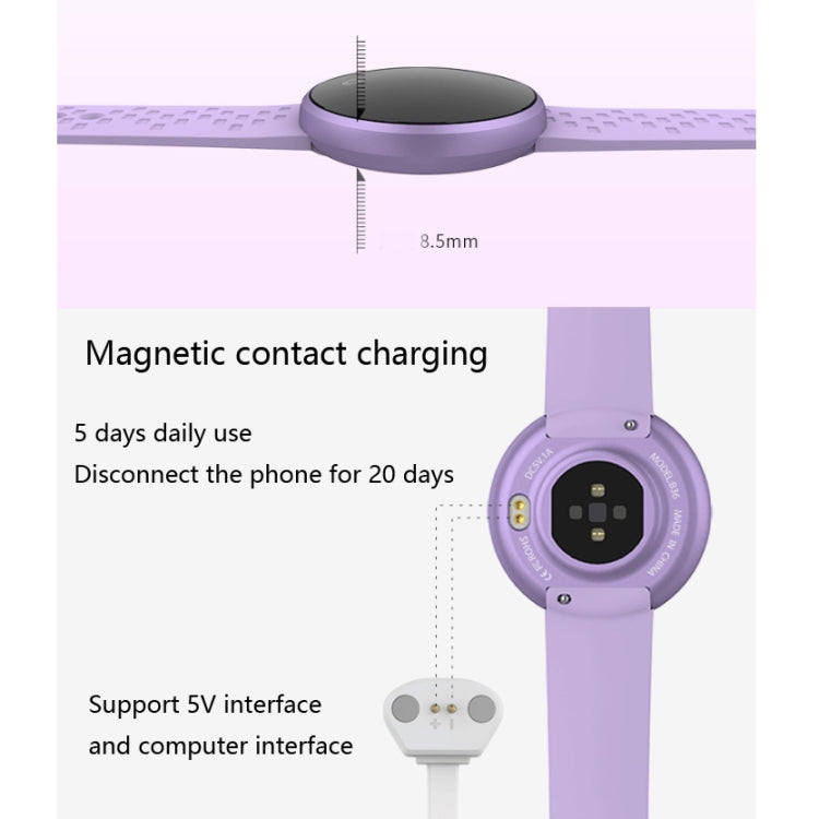 Bozlun B36 1.04 inch Color Screen Smart Bracelet, IP68 Waterproof,Support Heart Rate Monitoring/Menstrual Period Reminder/Call Reminder, Black, Pink, Red, Purple