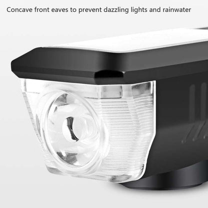 Klaxon de phare solaire de vélo, feu avant USB pour équitation nocturne, équipement de vélo, lampe torche éblouissante, rouge, vert, bleu, orange
