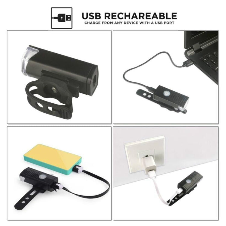 Phare de vélo USB rechargeable pour équipement de cyclisme, Lampe 2255 (blanc), Lampe 2255 + Feu arrière Ruby (blanc), Lampe 2255 + Feu arrière rouge 928 (blanc), Lampe 2255 + Feu arrière rouge 928 (noir)