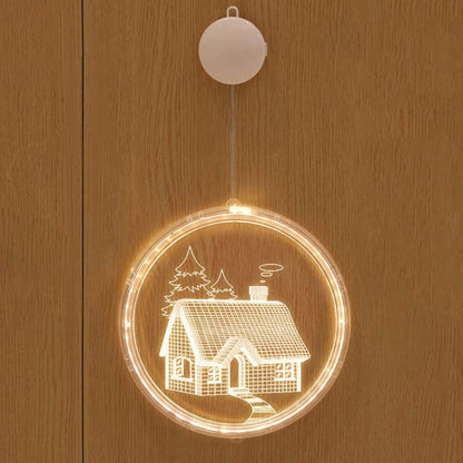 Christmas Decoration Light LED Holiday 3D Hanging Lamp
