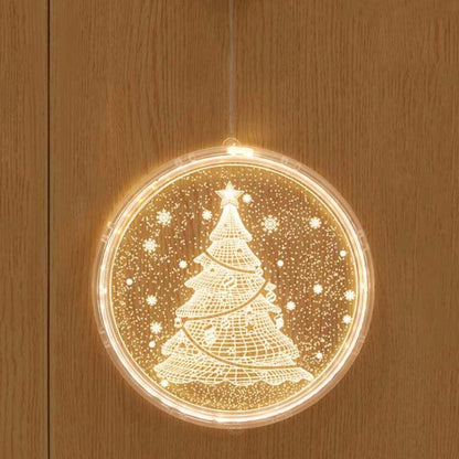 Christmas Decoration Light LED Holiday 3D Hanging Lamp