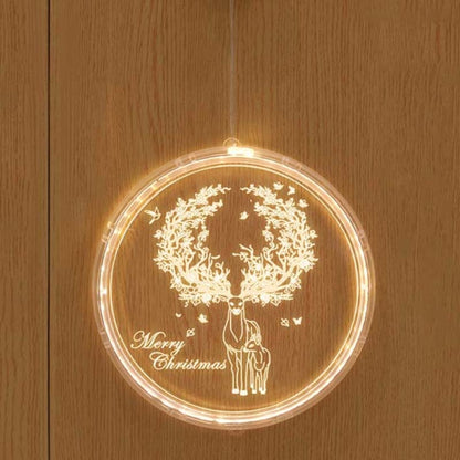 Christmas Decoration Light LED Holiday 3D Hanging Lamp