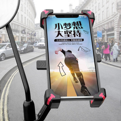 Support de téléphone portable pour vélo électrique, rotatif à 360 degrés, support de téléphone à réglage quadridirectionnel pour moto, guidon, rétroviseirs