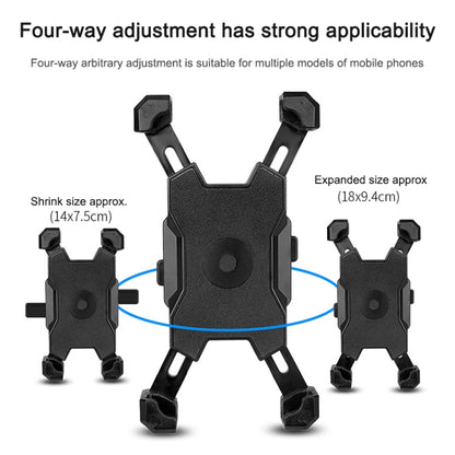 Support de téléphone portable pour vélo électrique, rotatif à 360 degrés, support de téléphone à réglage quadridirectionnel pour moto, guidon, rétroviseirs