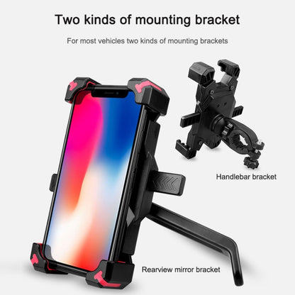 Support de téléphone portable pour vélo électrique, rotatif à 360 degrés, support de téléphone à réglage quadridirectionnel pour moto, guidon, rétroviseirs