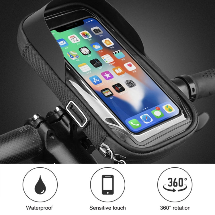 Porte-cartes de VTT, support de téléphone portable à écran tactile, support de navigation étanche pour moto et véhicule électrique, pare-soleil pour téléphone portable, guidons, rétroviseurs