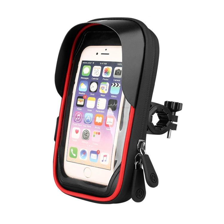 Porte-cartes de VTT, support de téléphone portable à écran tactile, support de navigation étanche pour moto et véhicule électrique, pare-soleil pour téléphone portable, guidons, rétroviseurs