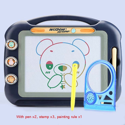 Tableau de dessin coloré pour enfants, tableau d'écriture magnétique, ensemble 1, ensemble 2