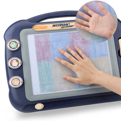 Tableau de dessin coloré pour enfants, tableau d'écriture magnétique, ensemble 1, ensemble 2