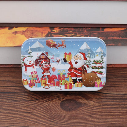 4 PCS Christmas Wooden DIY Gift Children Handmade Santa Claus Puzzle Toy, Snow, Fireplace, Bedside, Classroom