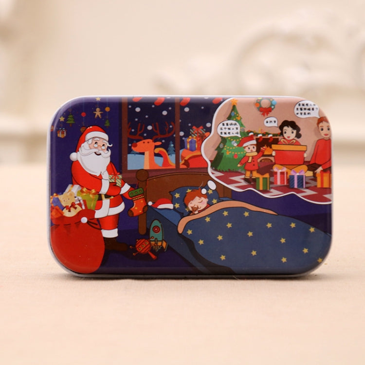 4 PCS Christmas Wooden DIY Gift Children Handmade Santa Claus Puzzle Toy, Snow, Fireplace, Bedside, Classroom