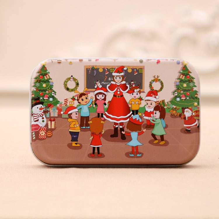 4 PCS Christmas Wooden DIY Gift Children Handmade Santa Claus Puzzle Toy, Snow, Fireplace, Bedside, Classroom