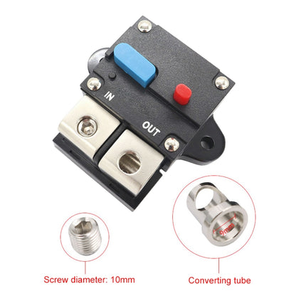 Auto Circuit Breaker Car Audio Fuse Holder Power Insurance Automatic Switch, 50A, 60A, 80A, 100A, 150A, 200A, 250A, 300A