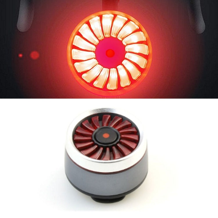 Bicycle Smart Sensor Brake Light USB Tail Light Warning Light, Black, Red, Blue, Titanium, Silver