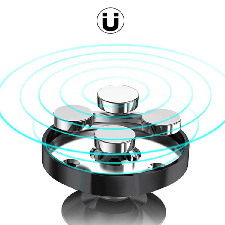Car Phone Holder Alloy Magnetic Universal Dual Ball Rotating Car Phone Holder,, Black (Single Ball)