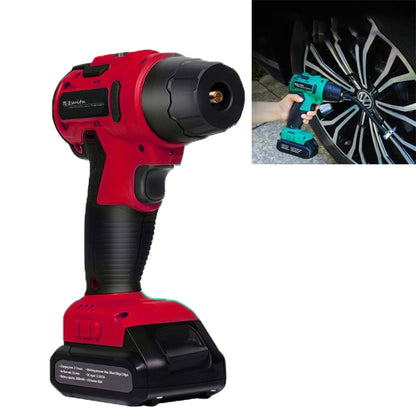 SUITU High-pressure Handheld Smart Digital Display Car Portable Wireless Tire Inflator, Green, Red