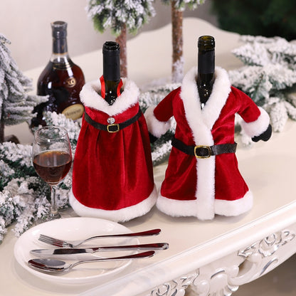 Christmas Red Wine Bottle Cover Wine Bottle Decoration Creative Wine Bag